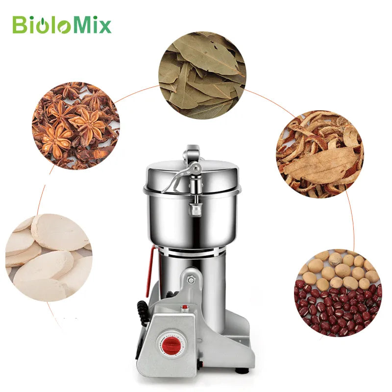 800g Grain Spices Hebals Cereals Coffee Dry Food Grinder Miller Grinding  Machine